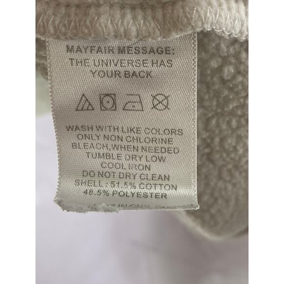 MAYFAIR Unisex Grey-Multicolor Empathy Always Embroidered Sweatshirt SZ OS - Picture 7 of 9